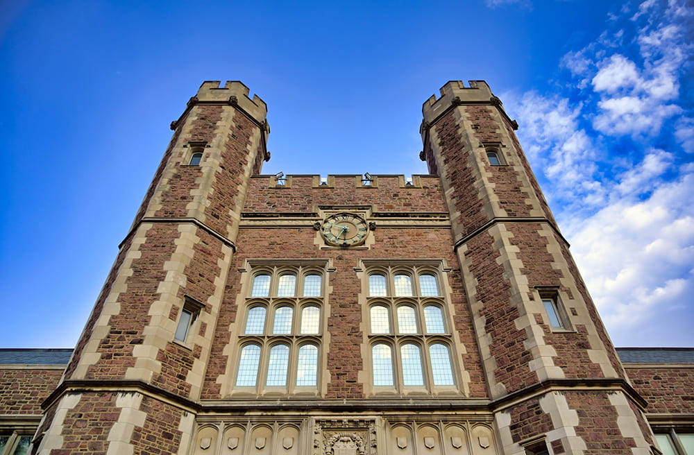 Brookings Hall during the Spring