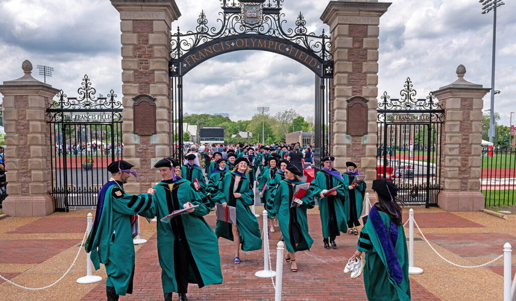 graduates at Francis Field