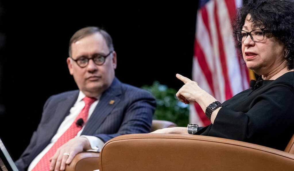 Supreme Court Justice Sonia Sotomayor and Chancellor Andrew D. Martin