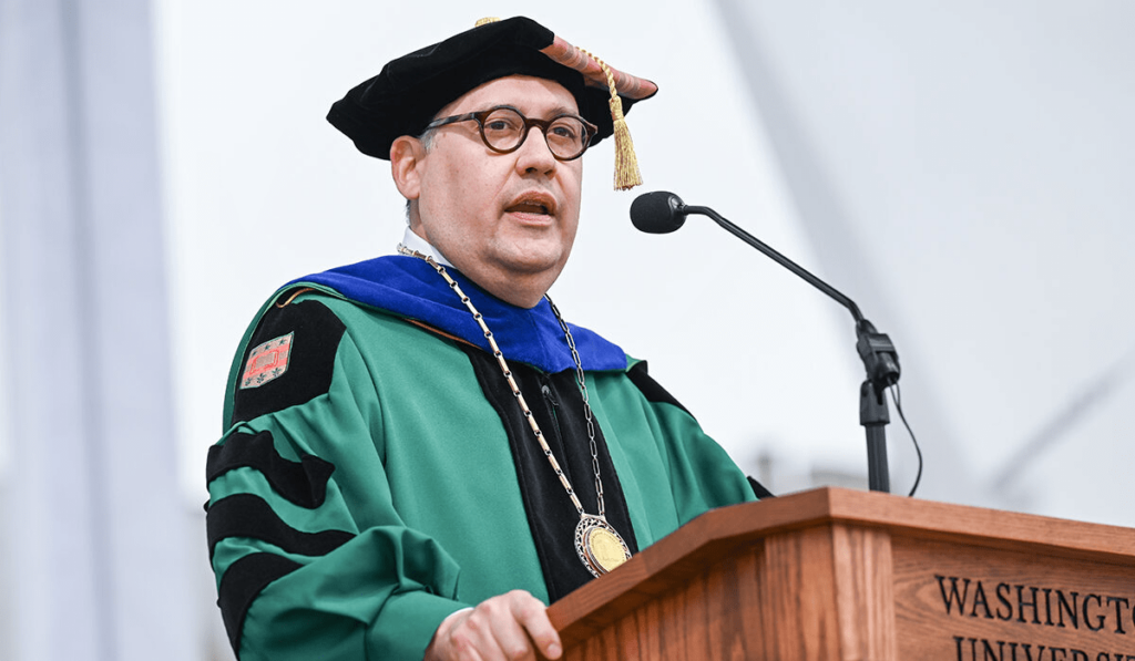 Chancellor Andrew D. Martin reflected on his special bond with the Class of 2023 during his Commencement remarks.